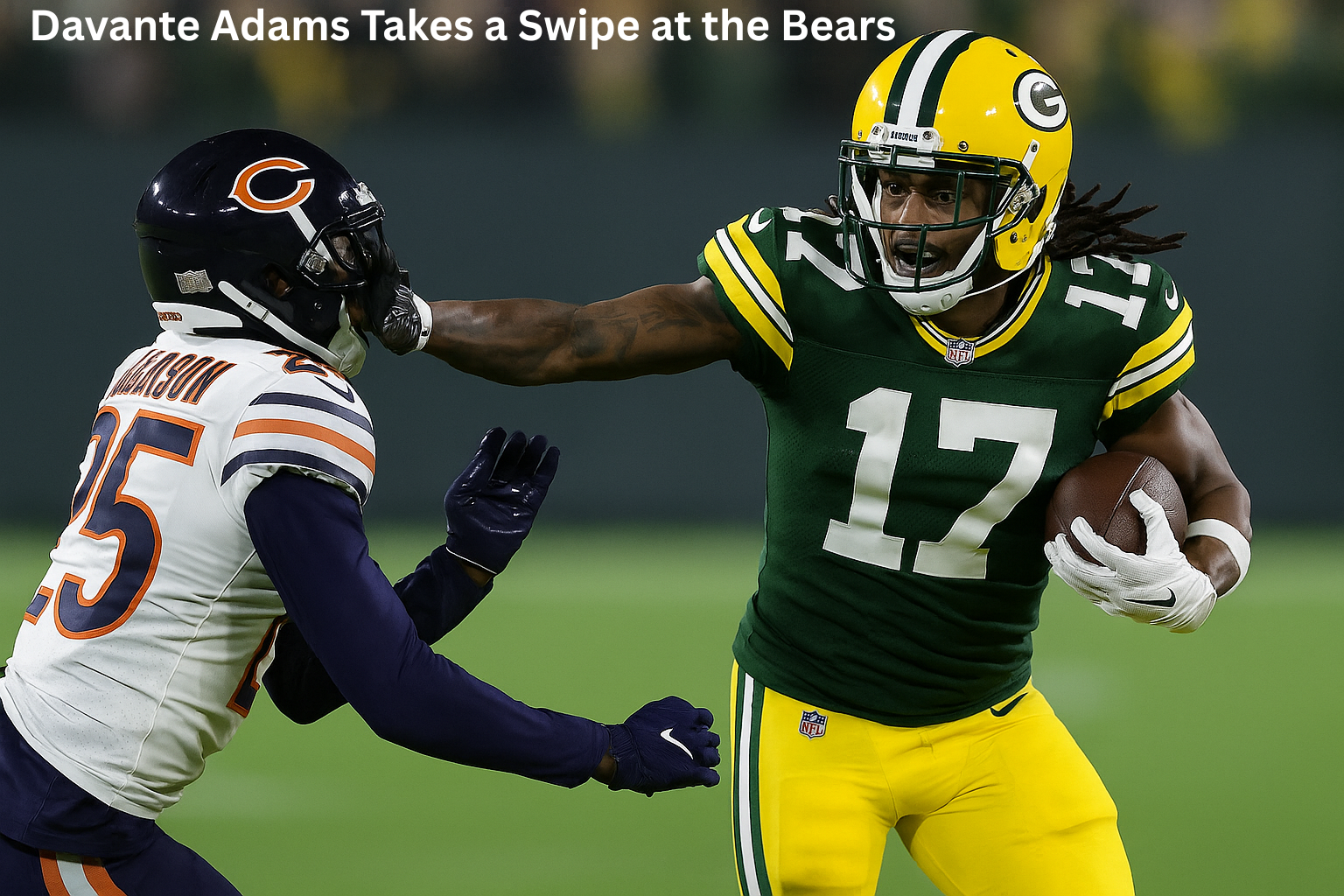 Davante Adams Takes a Swipe at the Bears