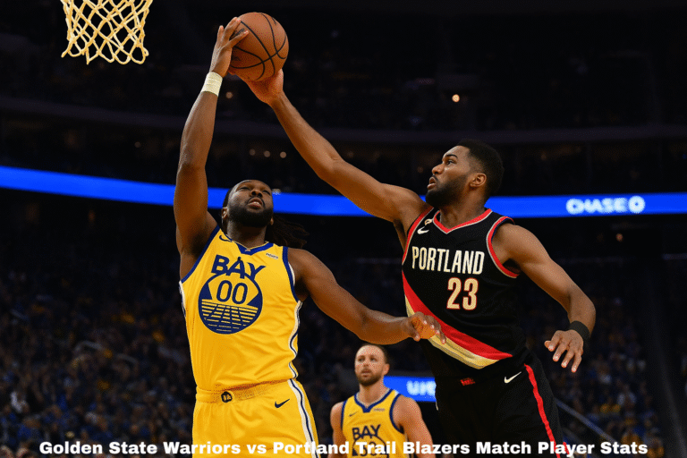 Golden State Warriors vs Portland Trail Blazers Match Player Stats