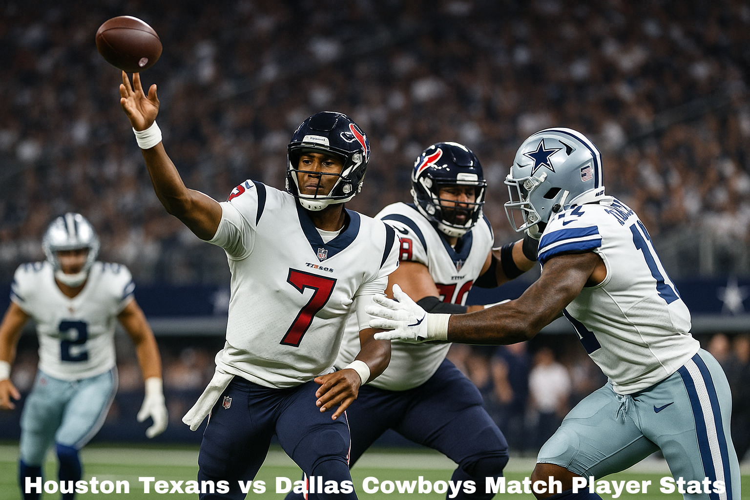 houston texans vs dallas cowboys match player stats