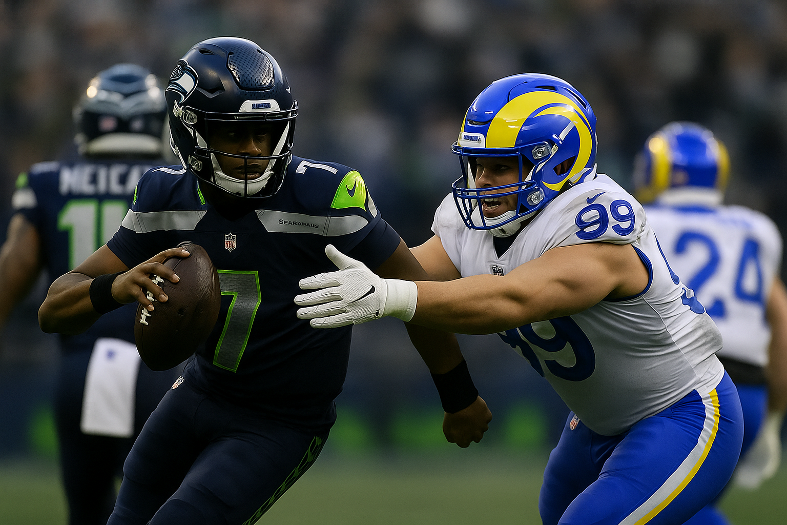 seahawks vs los angeles rams match player stats
