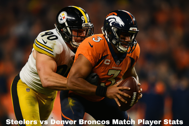 steelers vs denver broncos match player stats