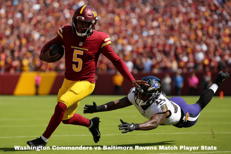 washington commanders vs baltimore ravens match player stats​