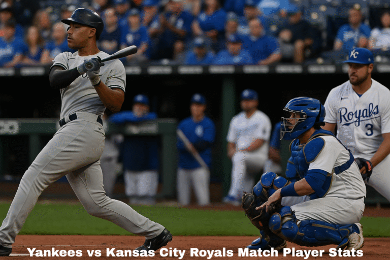 yankees vs kansas city royals match player stats